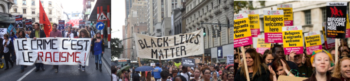 images of anti-racism protests