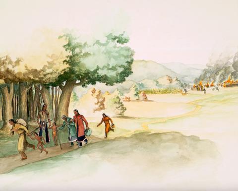 Sullivan's Campaign Watercolor by Ernest Smith